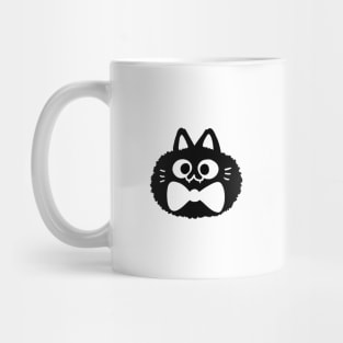 fluffy cat with bow tie Mug